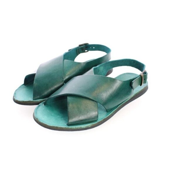 Brador RIO PETROLIO SANDALS Leather sandals Shoes made in Italy Size EU40/US10 - Picture 11 of 12